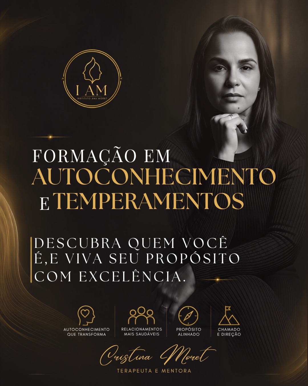 Capa da formação RESTAURA: Formação em Autoconhecimento e Temperamentos, com Cristina Moret